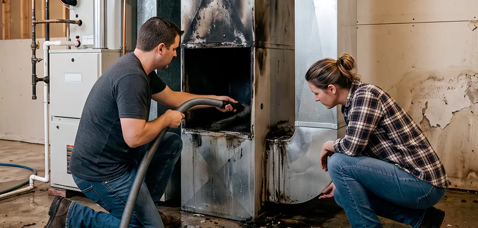 Fire and Flood Duct Restoration in College Park, MD