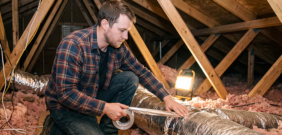 Attic Duct Sealing and Insulation in College Park