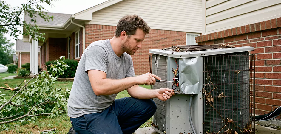 Storm Damage HVAC Restoration in College Park